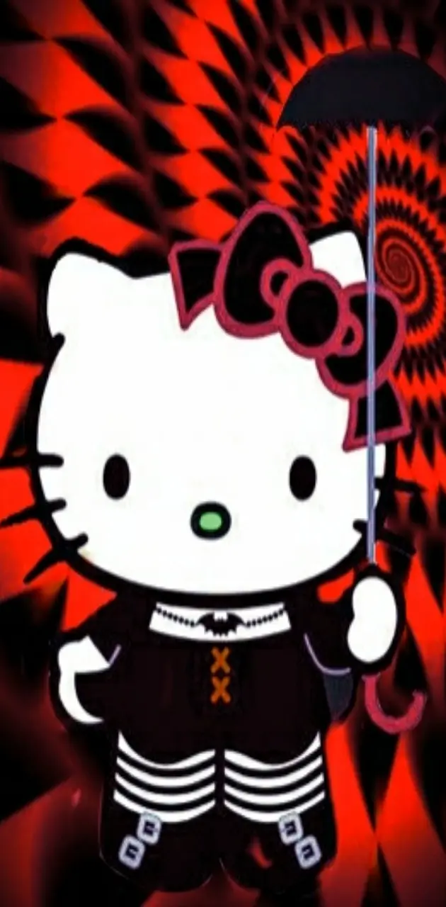 Gothic Kitty Red