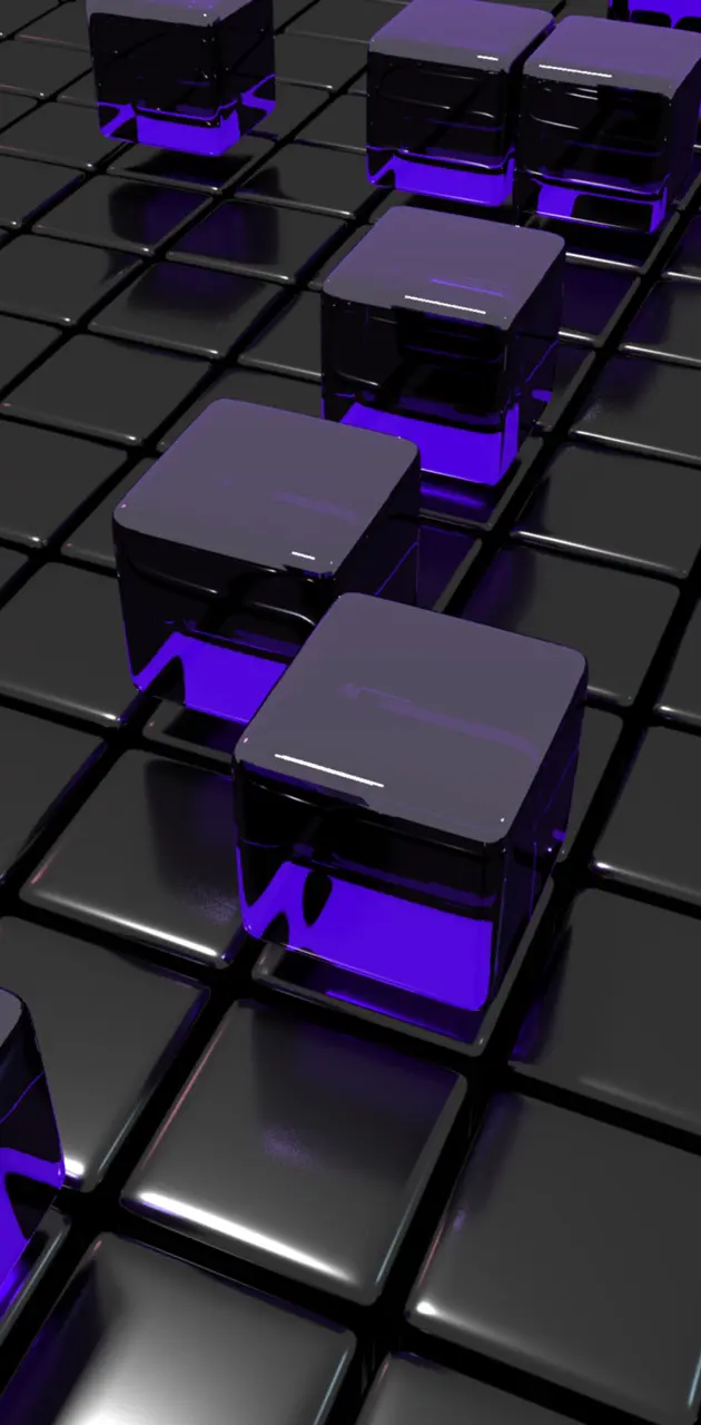 Cube Grid Purple