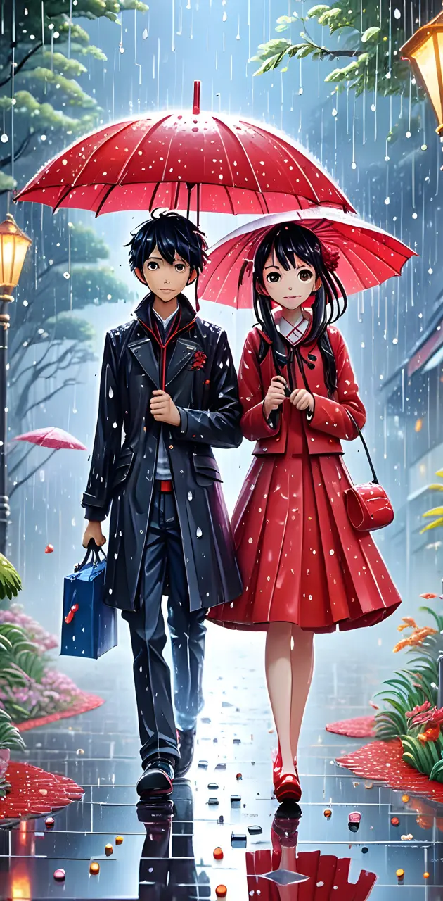 Lovers undet umbrella 2
