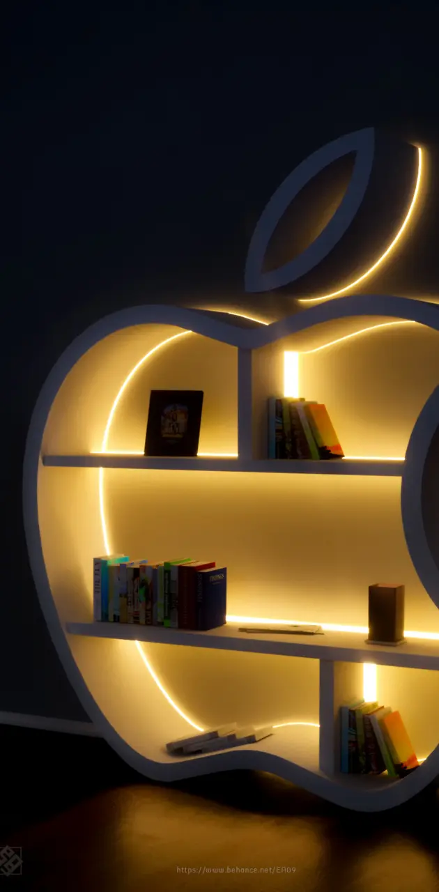 apple bookshelf diot
