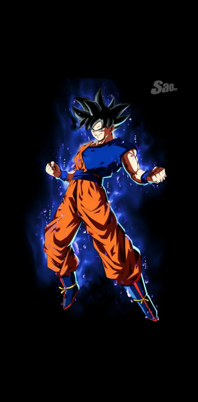 Goku reflejo azul