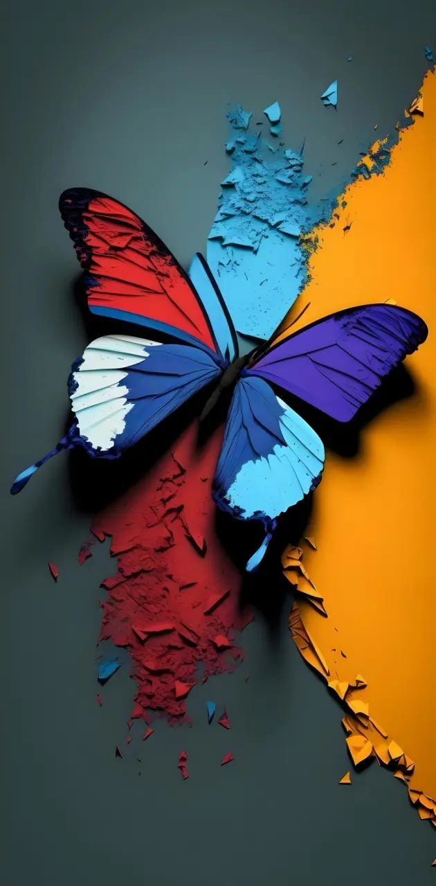 Papillon peint 