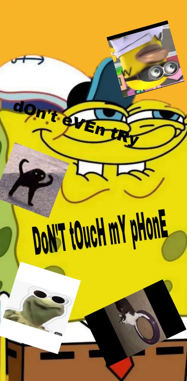 i don't care  Spongebob wallpaper, Spongebob iphone wallpaper, Iphone  wallpaper yellow