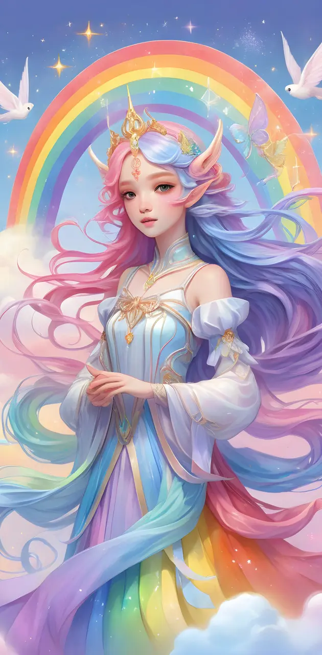 rainbow pride kawaii fantasy