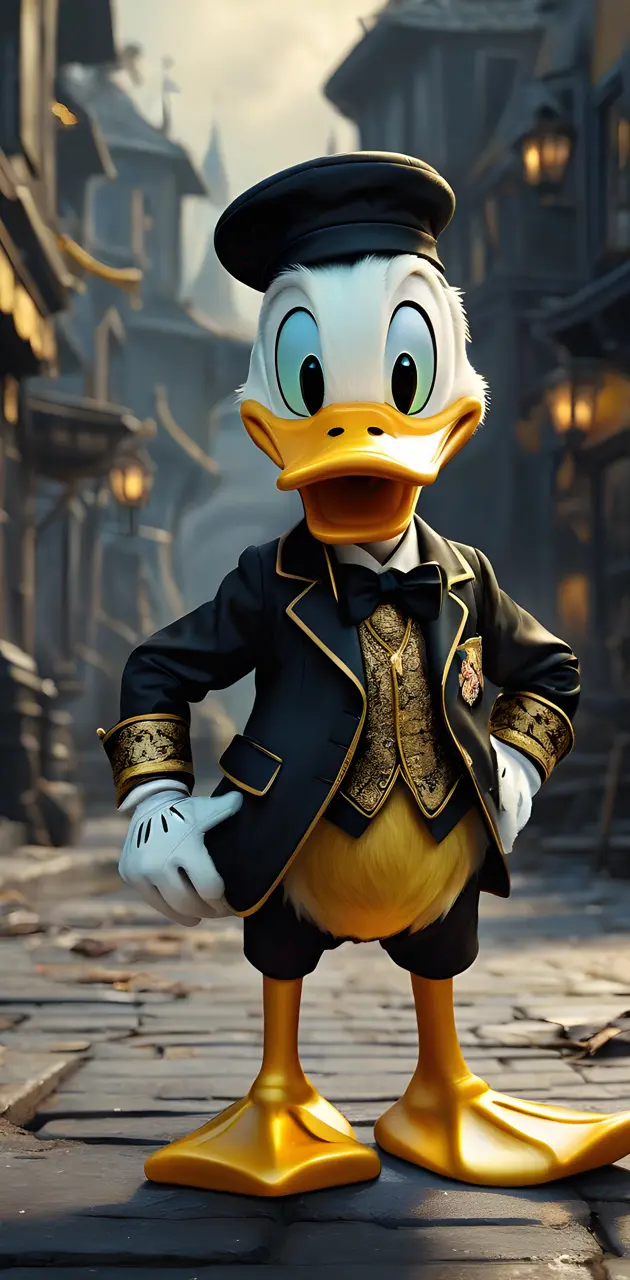 Black and Gold Donald Duck