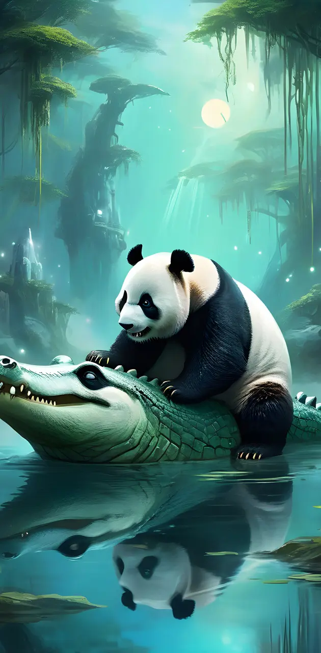Panda crocodile