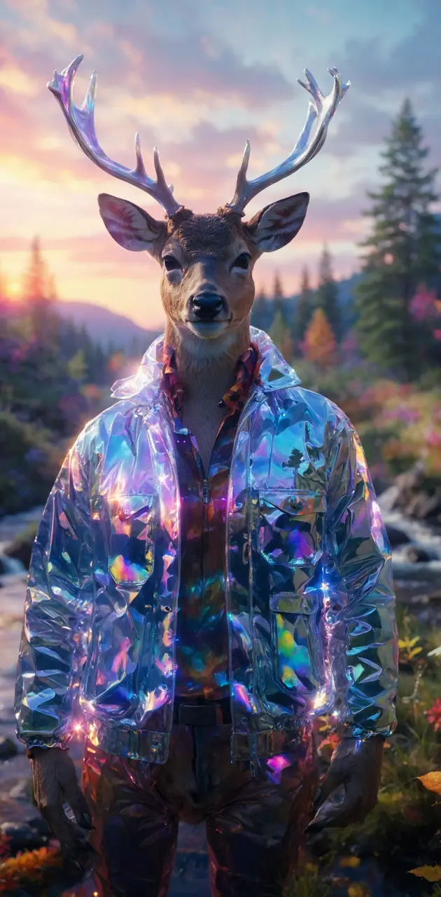 deer holographic