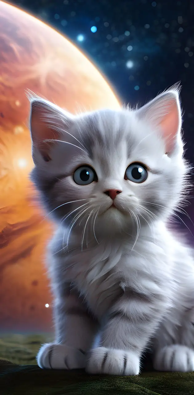 kitten in universe