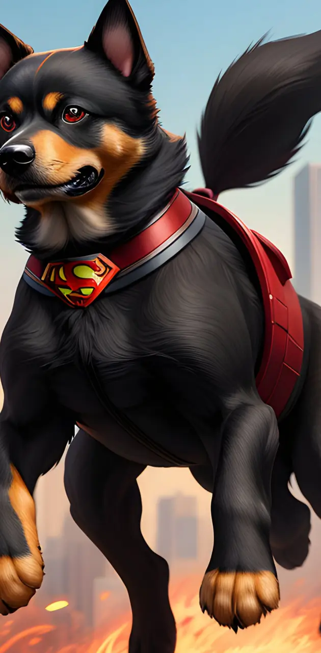 Super hero dog 