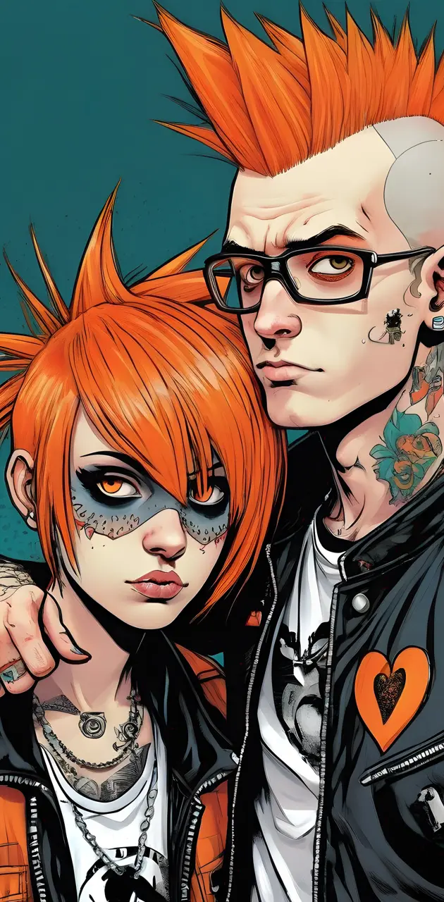 punk couple