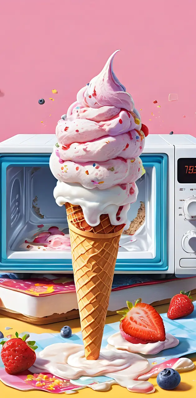 icecream microwave