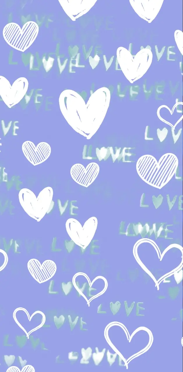 Blue love w/hearts