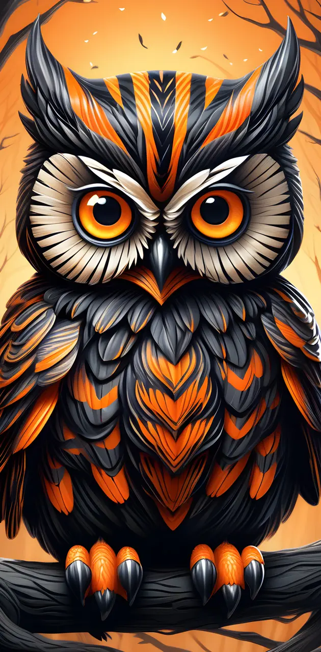 tiger print owl