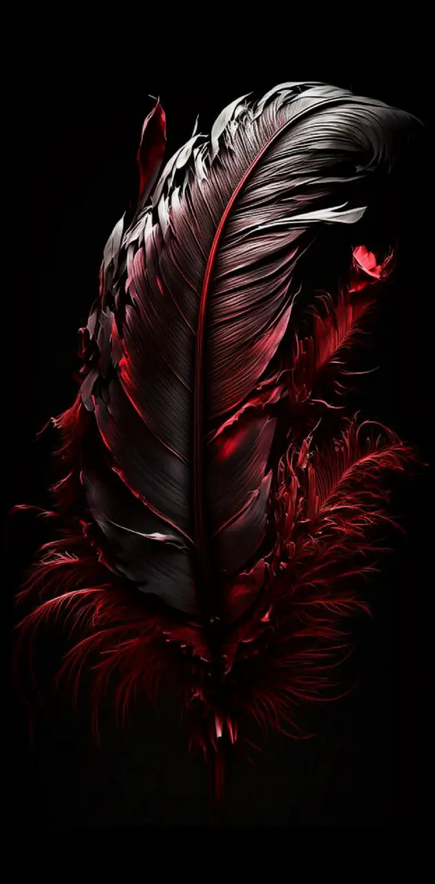 Reddish black feathers