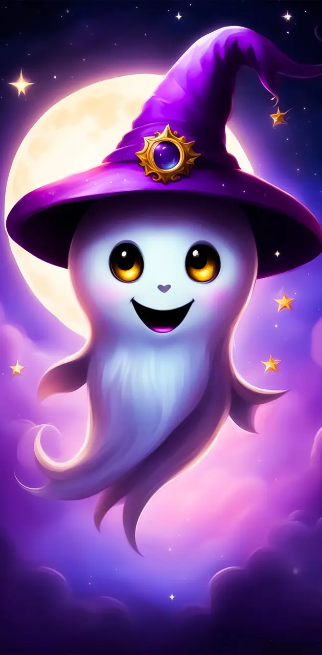 Cute witch Ghost 