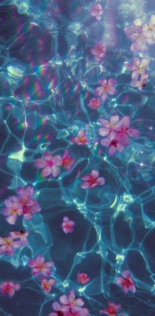 Blue waters flowers   