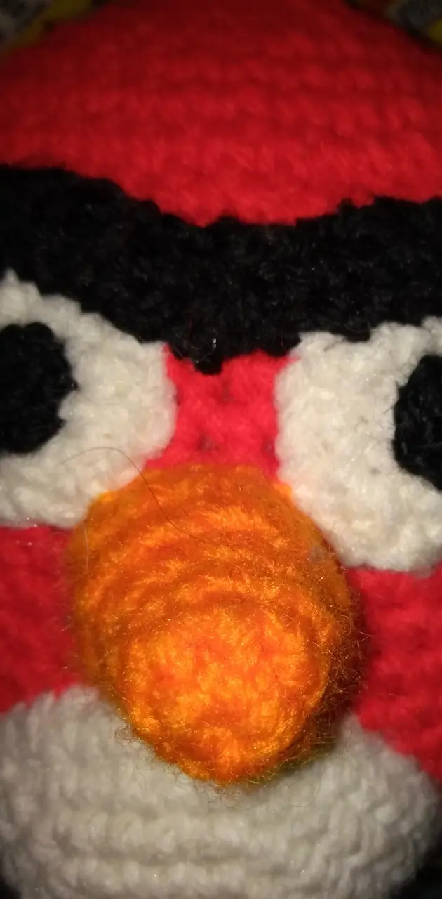 Angry knit bird