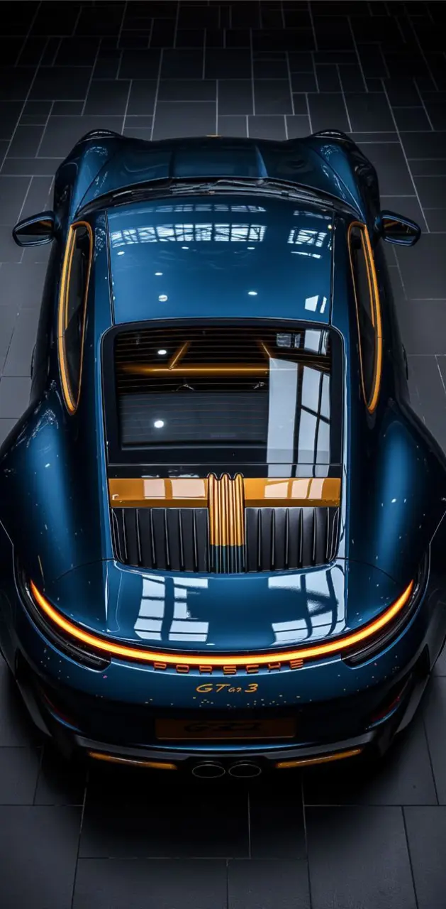 Awesome Blue Porsche