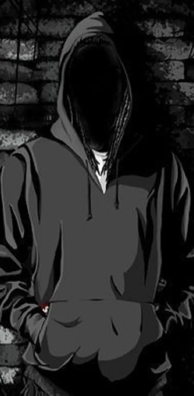 dark hooded