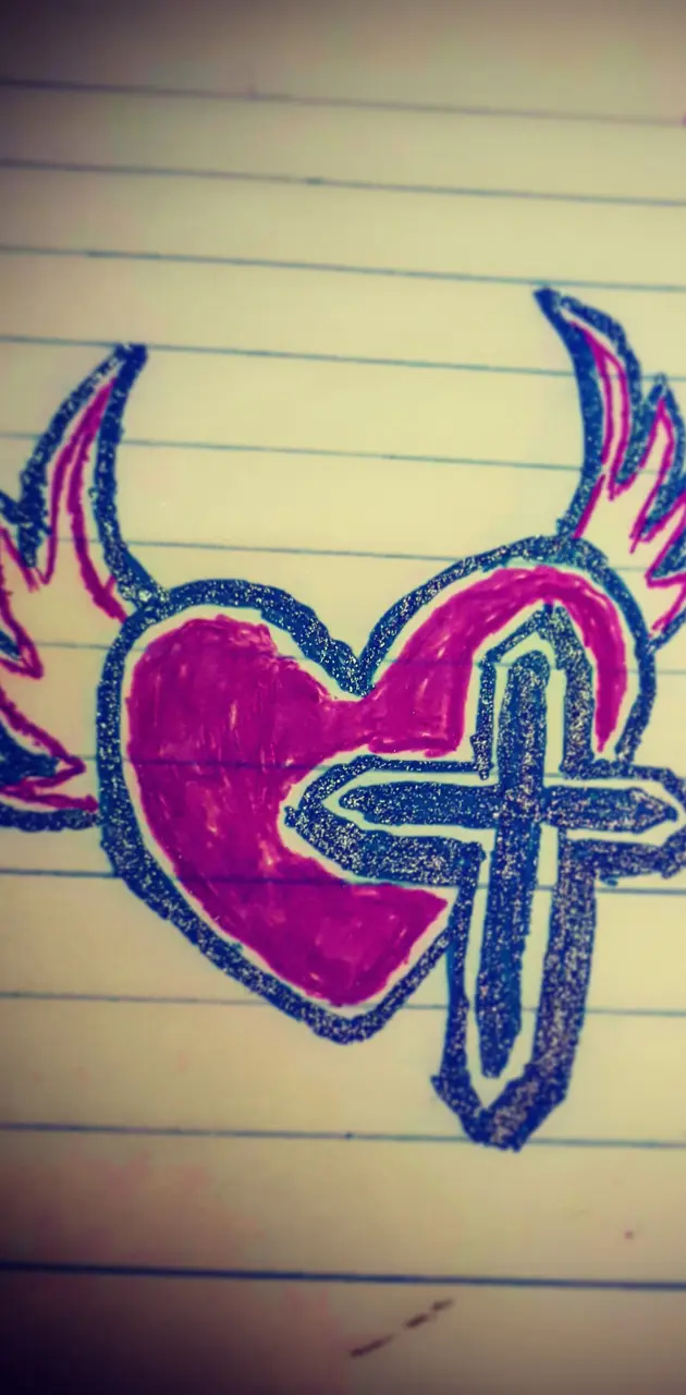 Heart on paper
