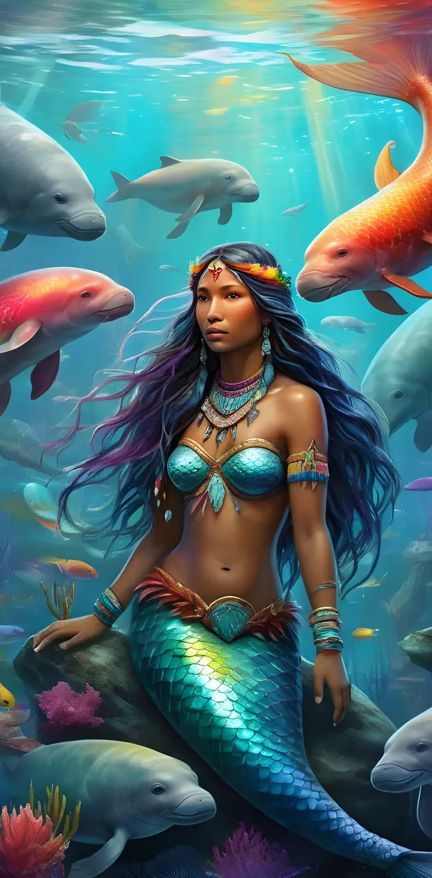 Native American mermaid