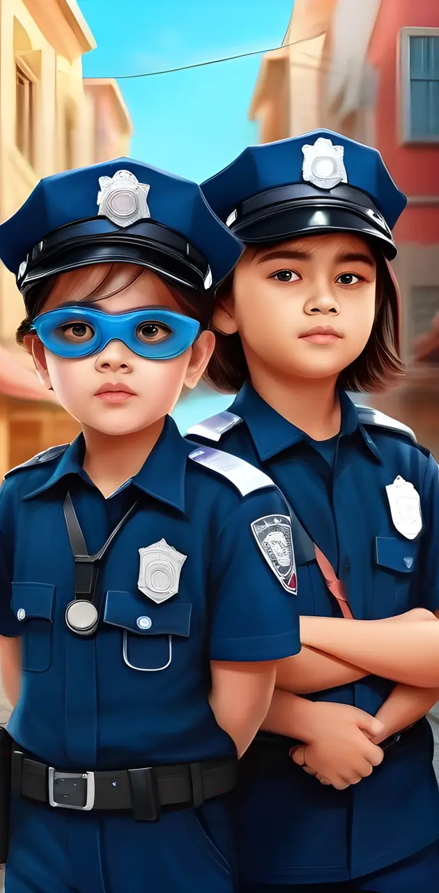 cute&sweet police child