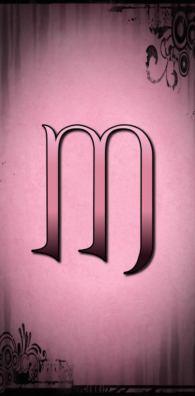 Pink Letter M