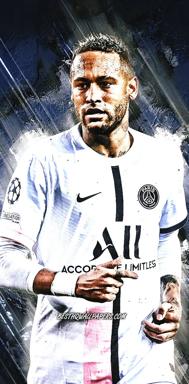 Download Cool Neymar Jr PSG Shirt Wallpaper