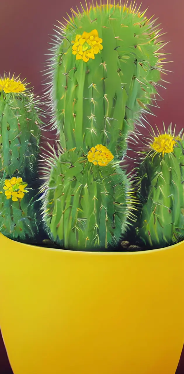 A cute yellow cactus