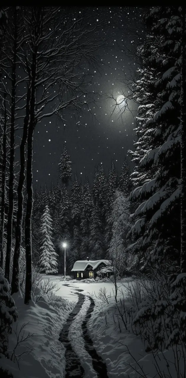 Calm winter night