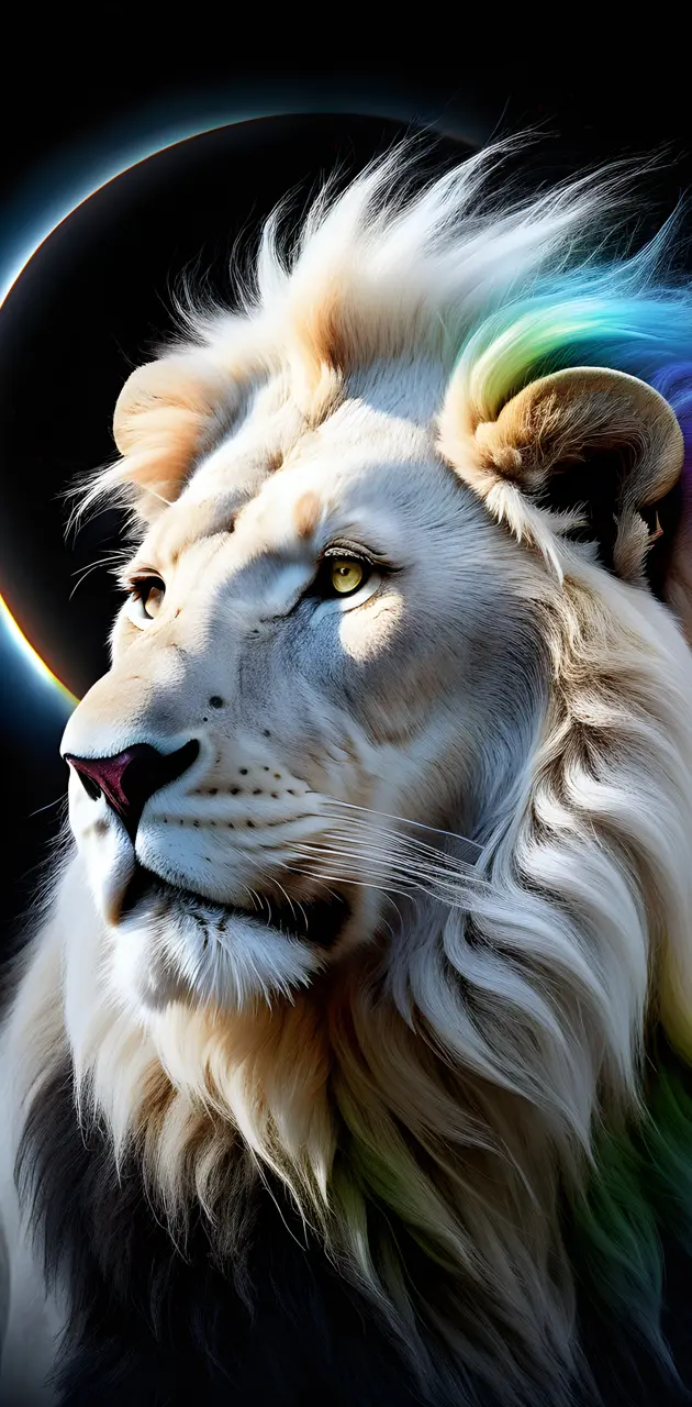 white lion eclipse