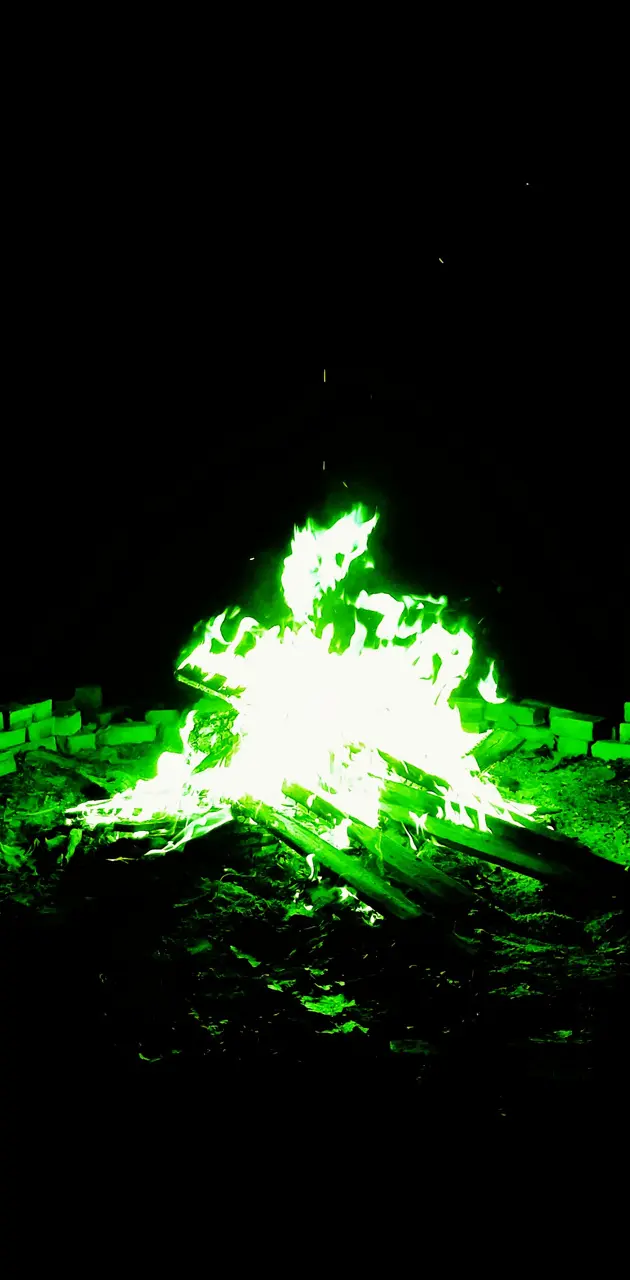 Green flame