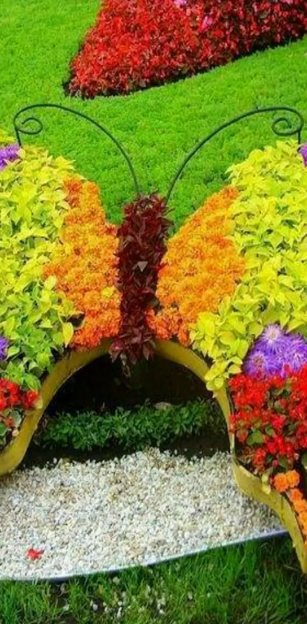 Butterfly flower art