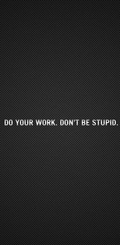 Do Your Work Saying