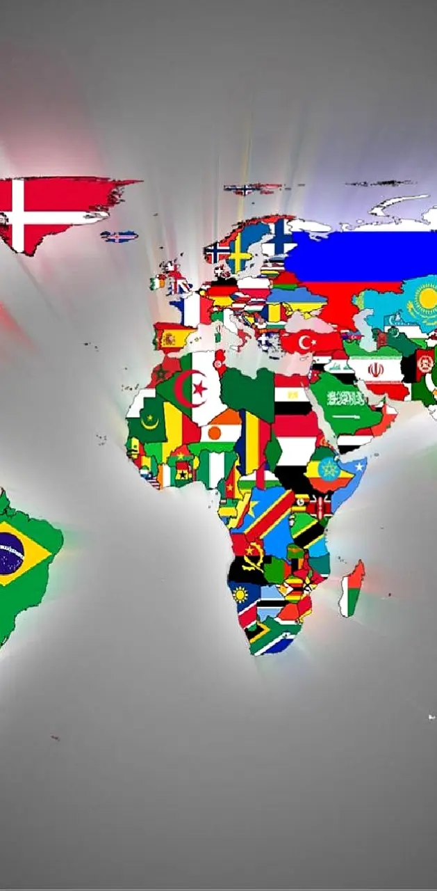 flags world map