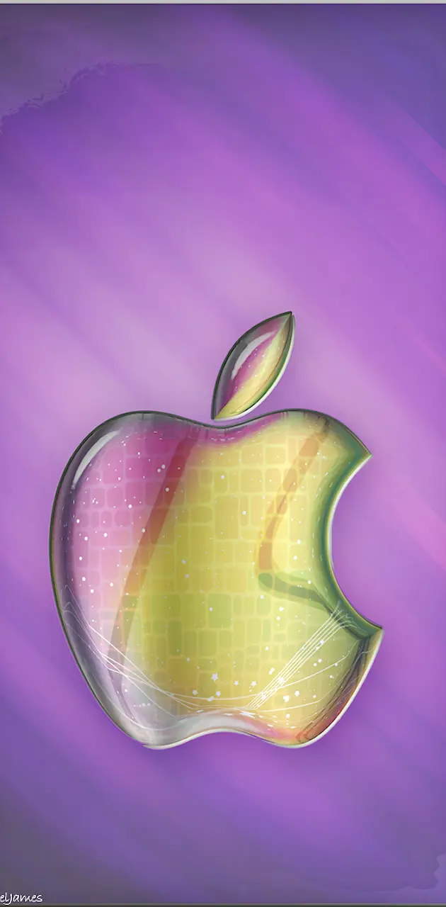 Artistic Glass Apple
