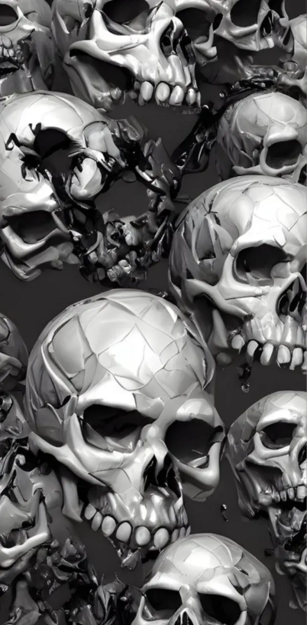 Skulls background 