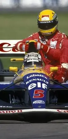 Senna take taxi Mansel
