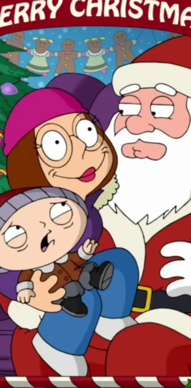 Stewie, Meg And Santa
