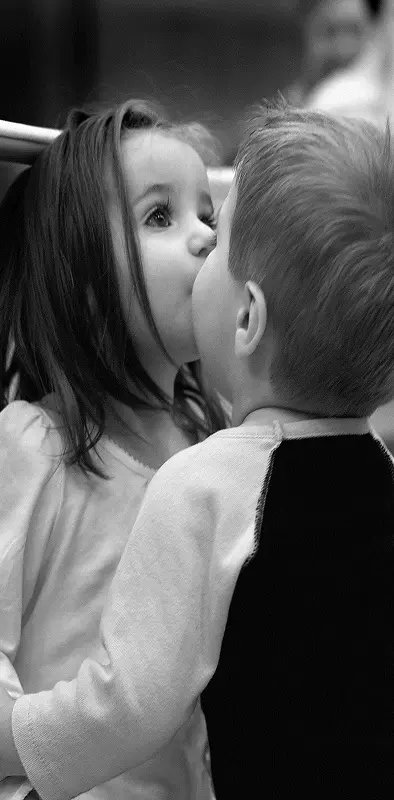 Cute kiss
