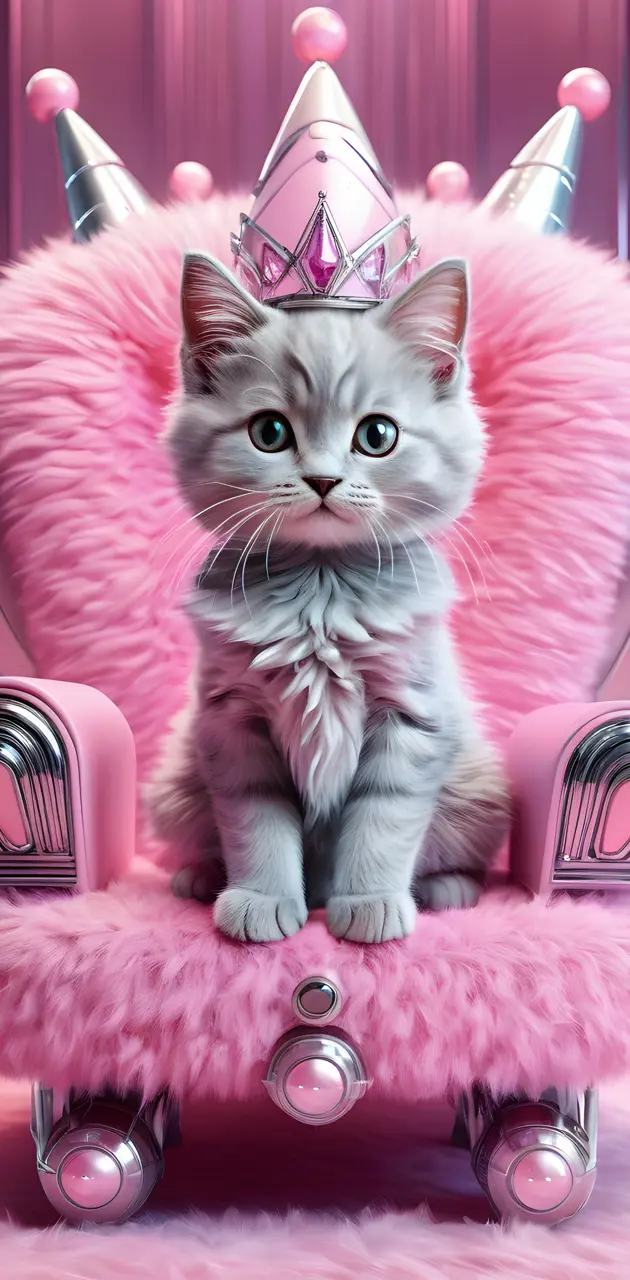 kitten princess throne