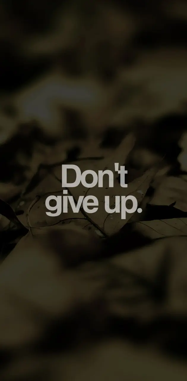 Dont Give Up