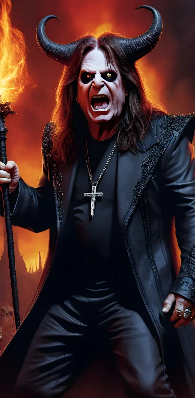Ozzy Osbourne as a demon