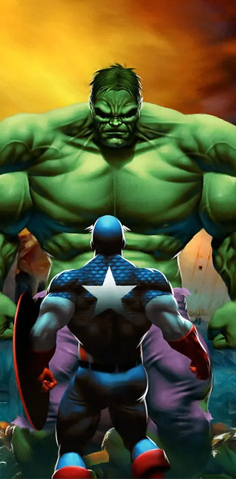 Hulk Captain America