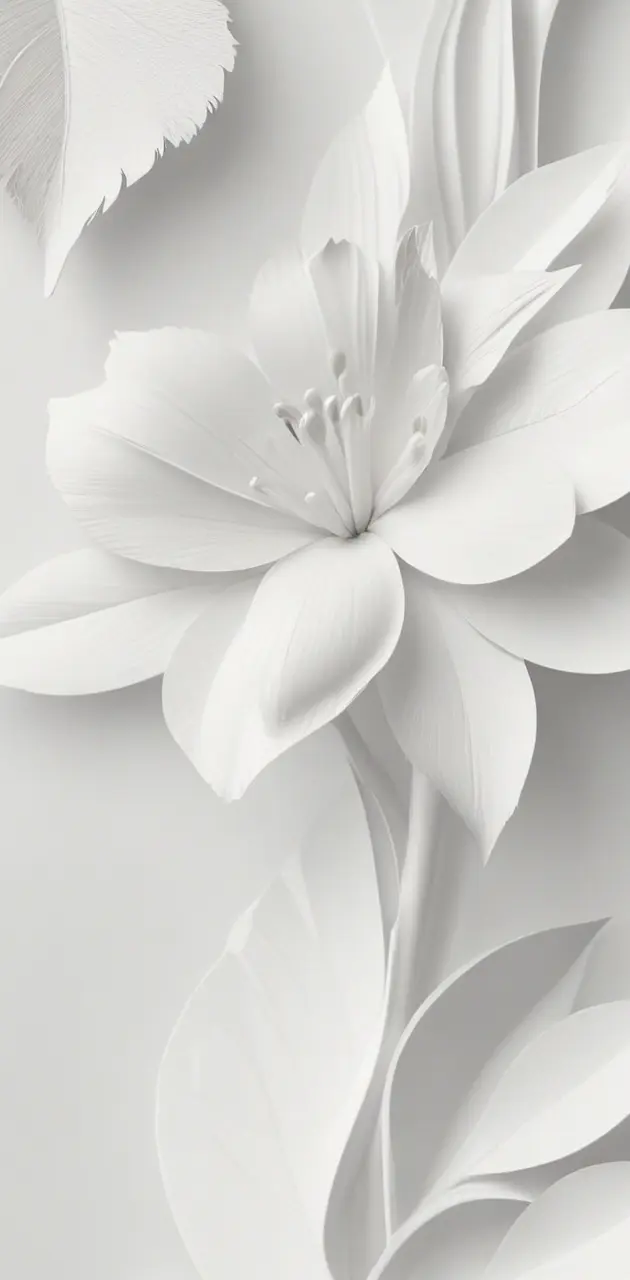 White flower wallpaper