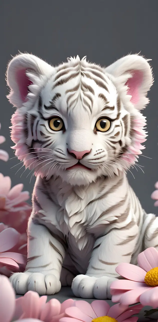 Knox the white tiger cub