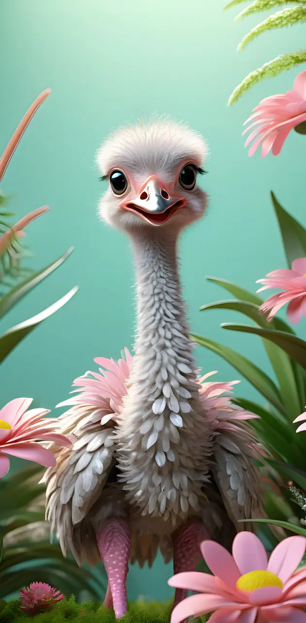 baby ostrich