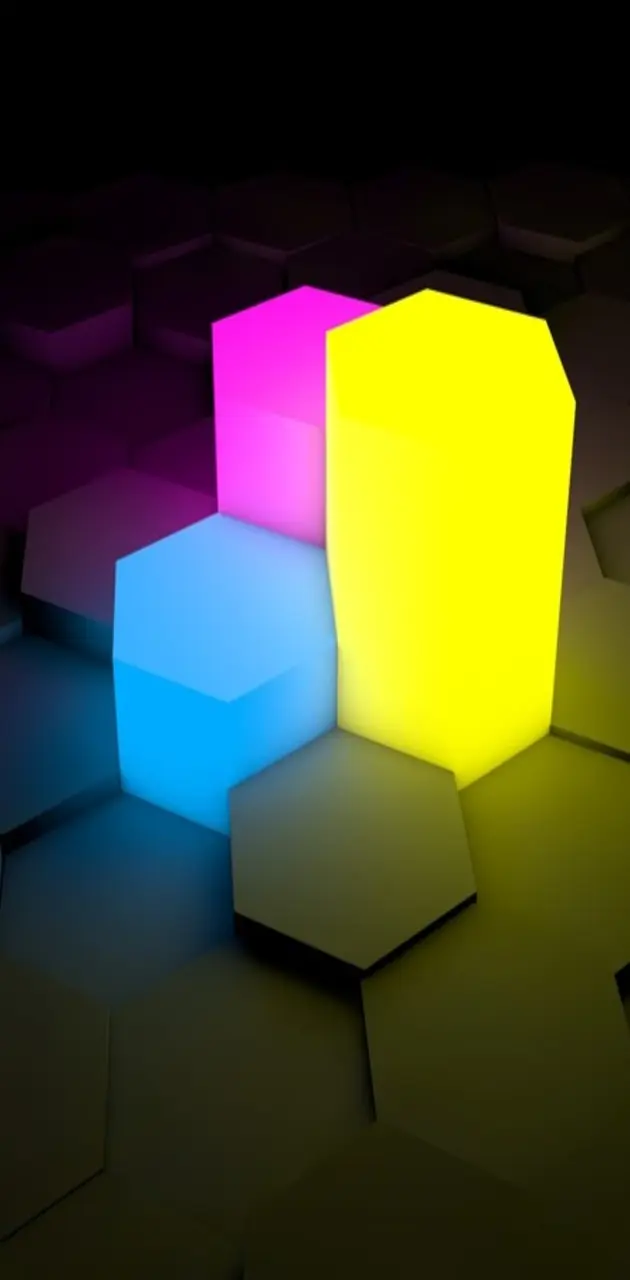3d Hexagon Glow