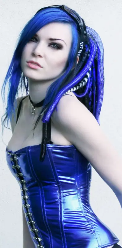 Gothic Girl In Blue