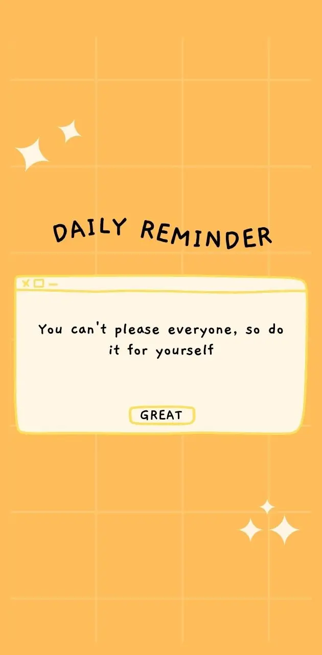 Yellow Daily Reminder